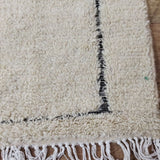MyTindy Vintage Moroccan Rug 5x8 Ft - Beni ourain Rug Berber Handmade Unique Wool Carpet, view 5