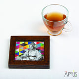 MyTindy Vintage Moroccan Women Set of 4 Coasters, view 5