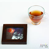 MyTindy Vintage Moroccan Women Set of 4 Coasters, view 3