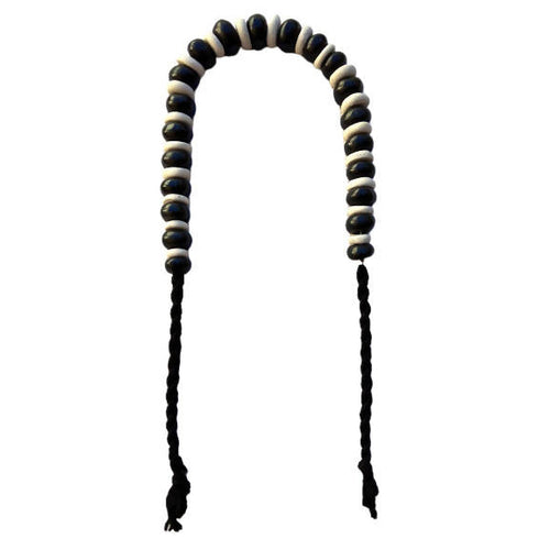 MyTindy Wall Pendant - Black and White Wood Beads