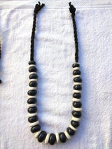 MyTindy Wall Pendant - Black and White Wood Beads, view 2