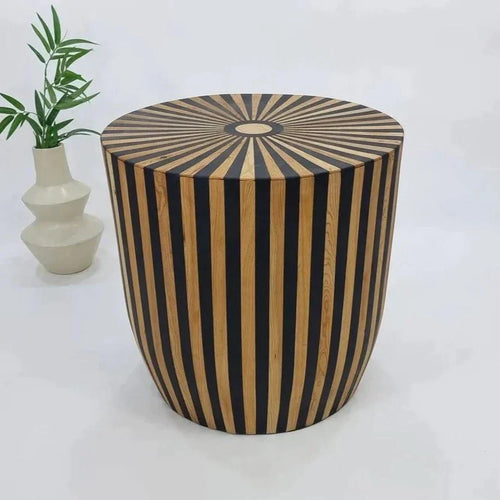 MyTindy Walnut Wood Side/Coffee Table