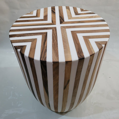 MyTindy Walnut Wood Side/Coffee Table