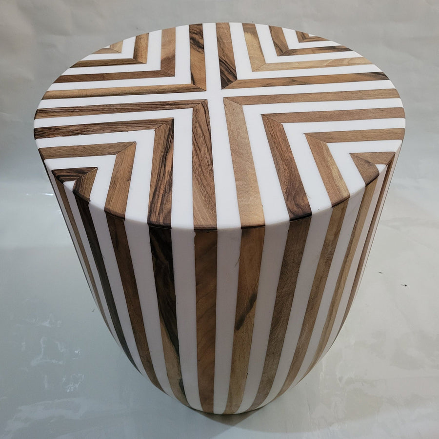 MyTindy Walnut Wood Side/Coffee Table