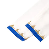 MyTindy White blue Moroccan Djellaba for girls kids, view 4