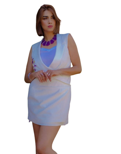 MyTindy White Chic Dress 01