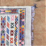 MyTindy White Kilim Atlas Rug, view 4