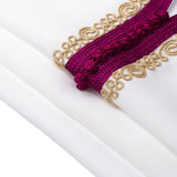 MyTindy White Pink Moroccan Djellaba for girl kids, view 3