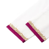 MyTindy White Pink Moroccan Djellaba for girl kids, view 4