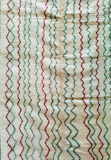 MyTindy White, Red and Green Moroccan Rug, view 6