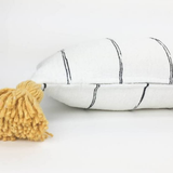 MyTindy White & Yellow Pom Pom Pillow Cover, view 2