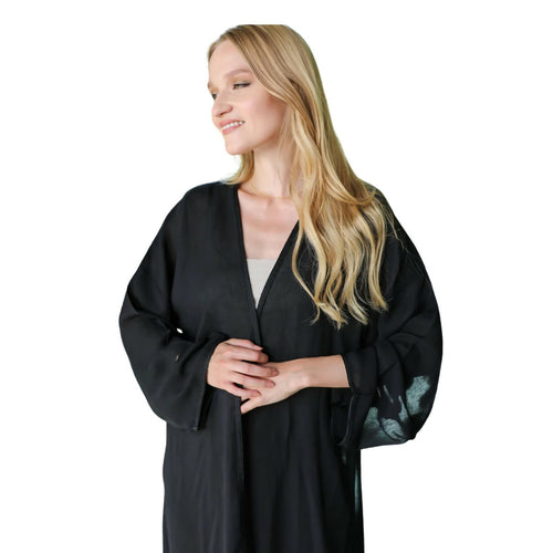 MyTindy Women's Black Kimono