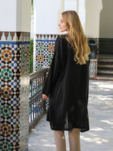MyTindy Women's Black Kimono, view 4