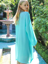 MyTindy Women's Blue Kimono, view 4