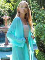 MyTindy Women's Blue Kimono, view 5