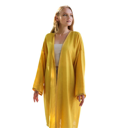 MyTindy Women's Yellow Kimono