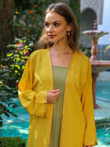 MyTindy Women's Yellow Kimono, view 4