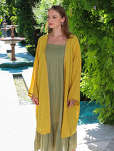 MyTindy Women's Yellow Kimono, view 5