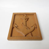 MyTindy Wood relief carving anchor boat, view 2