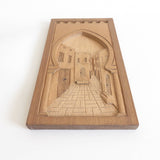 MyTindy Wood relief carving narrow alleyway (madina), view 2