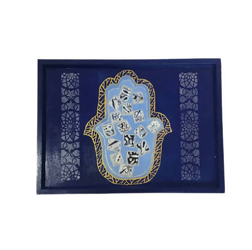 MyTindy Wooden Khmissa Serving Tray
