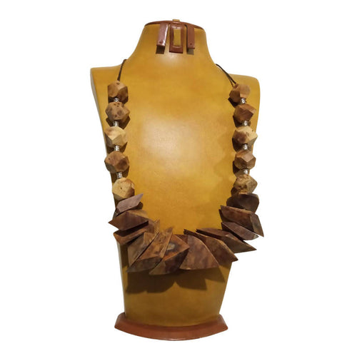 MyTindy Wooden necklace made from Thuja Beaded Boho necklace