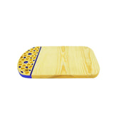 MyTindy Wooden Oval Cheese Board with Arabic Patterns, view 2