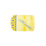 MyTindy Wooden Oval Cheese Board with Arabic Patterns, view 3