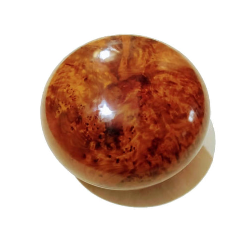 MyTindy Wooden Round Jewelry box made from Thuja Root
