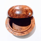 MyTindy Wooden Round Jewelry box made from Thuja Root, view 2