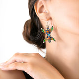 MyTindy YAZ authentic handmade silver earrings, view 2