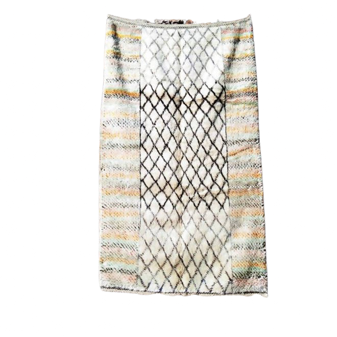 MyTindy Yellow and Black Moroccan Rug