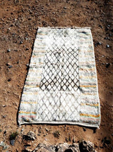 MyTindy Yellow and Black Moroccan Rug, view 4