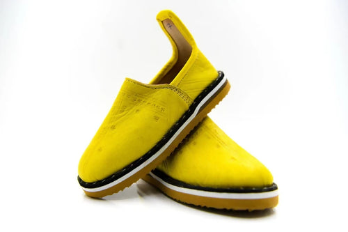 MyTindy Yellow Berber slippers for kids