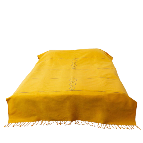MyTindy Yellow Moroccan Bed Spread