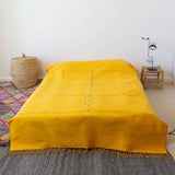 MyTindy Yellow Moroccan Bed Spread, view 3