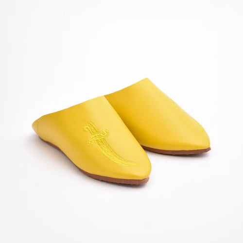 MyTindy Yellow Moroccan slippers