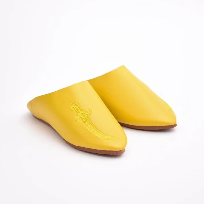 MyTindy Yellow Moroccan slippers