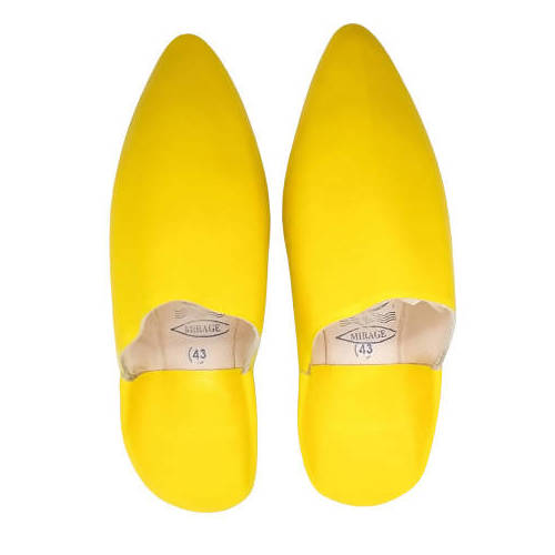 MyTindy Yellow Moroccan Slippers