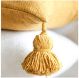 MyTindy Yellow Pom Pom Pillow Cover, view 3