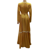 MyTindy Yellow Satin Kaftan, view 2