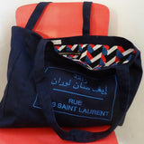 MyTindy YSL Embroided Shopping Bag, view 4