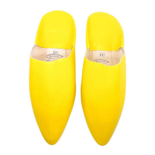 MyTindy Ziwani Yellow Moroccan Slippers