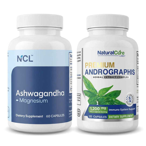 Natural Cure Labs Ashwagandha & Andrographis 1200mg Bundle (60ct)