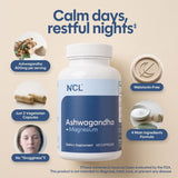 Natural Cure Labs Premium KSM-66 Ashwagandha with Magnesium, L-Theanine & B6 60-ct, view 3