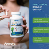 Natural Cure Labs Clean L-Lysine 600mg | Palmara Health, view 5