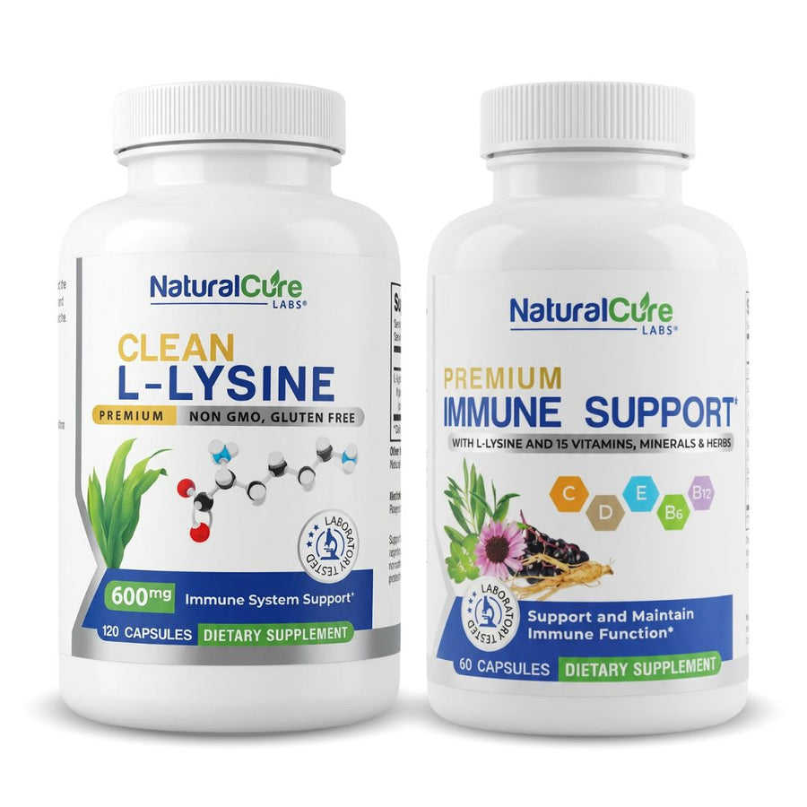 Natural Cure Labs Clean L-Lysine & Premium Immune Support