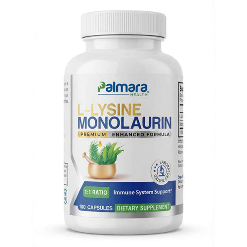 Natural Cure Labs L-Lysine with Monolaurin 1:1 Ratio | Palmara Health