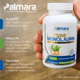 Natural Cure Labs L-Lysine with Monolaurin 1:1 Ratio | Palmara Health, view 3