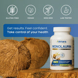 Natural Cure Labs L-Lysine with Monolaurin & Premium Monolaurin 600mg, view 6